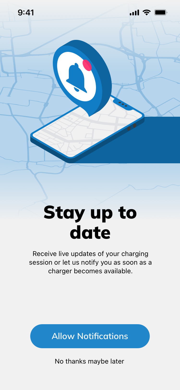 Stay up to date — notification permission