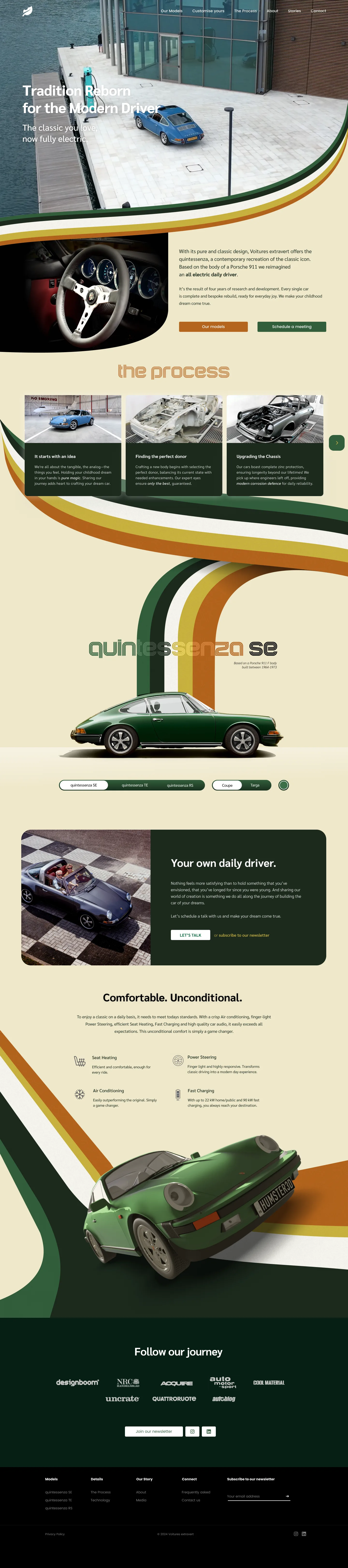 Retro striped concept direction